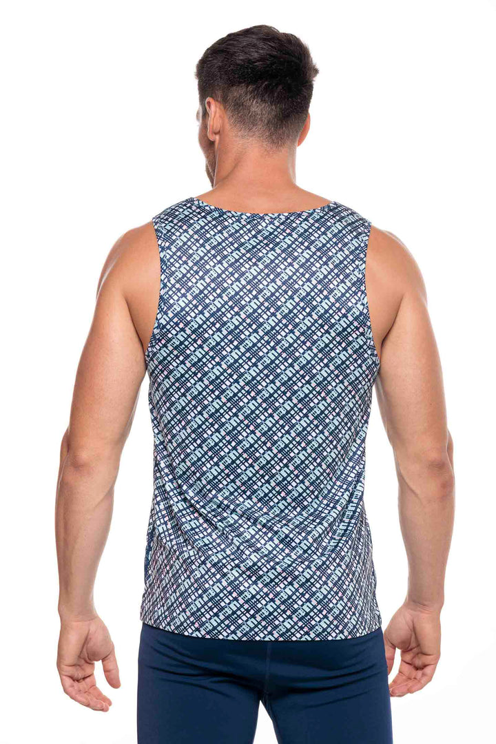 Men's Dade Swim Tank | Navy Gulf Stream Stripe