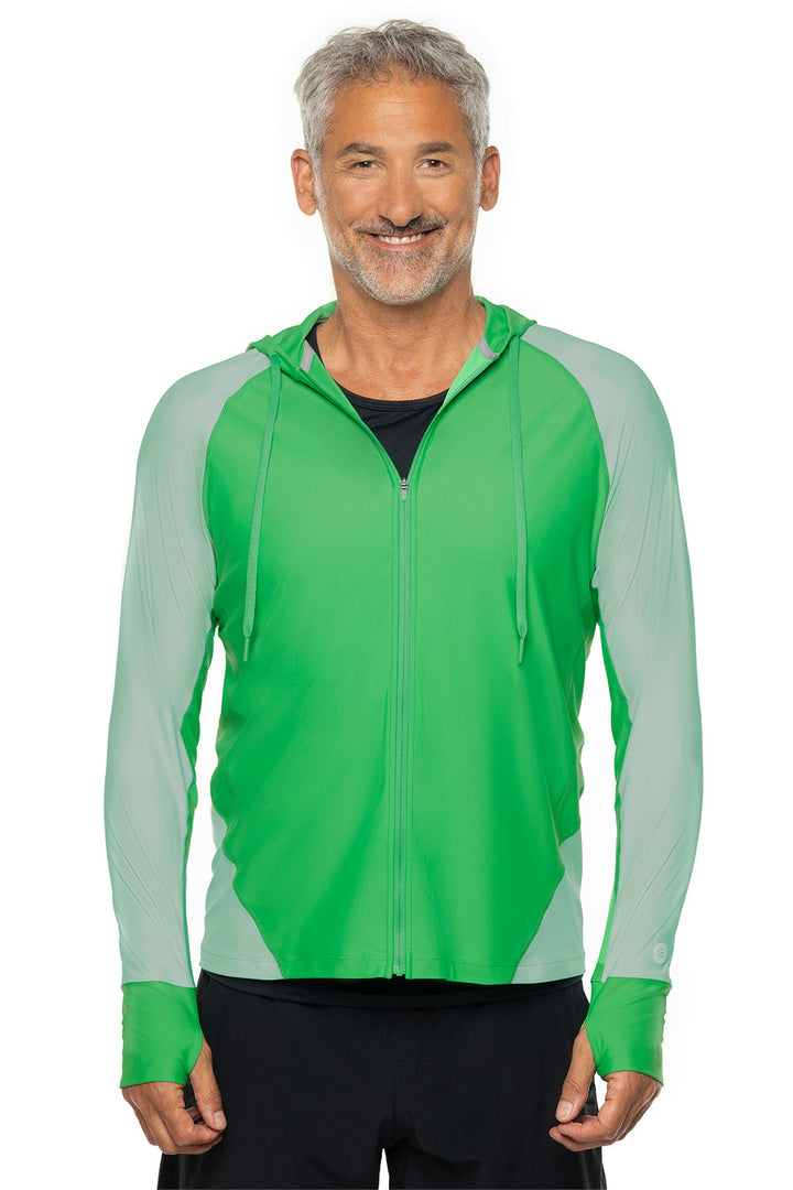 Men's Ocala Swim Hoodie | Green Colorblock