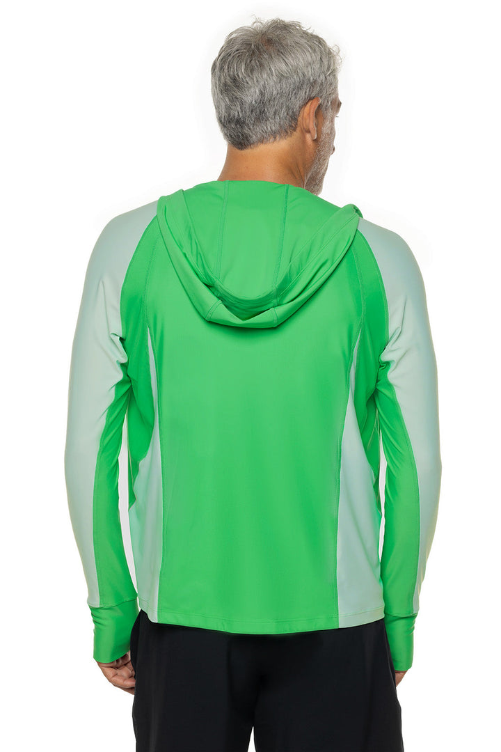 Men's Ocala Swim Hoodie | Green Colorblock