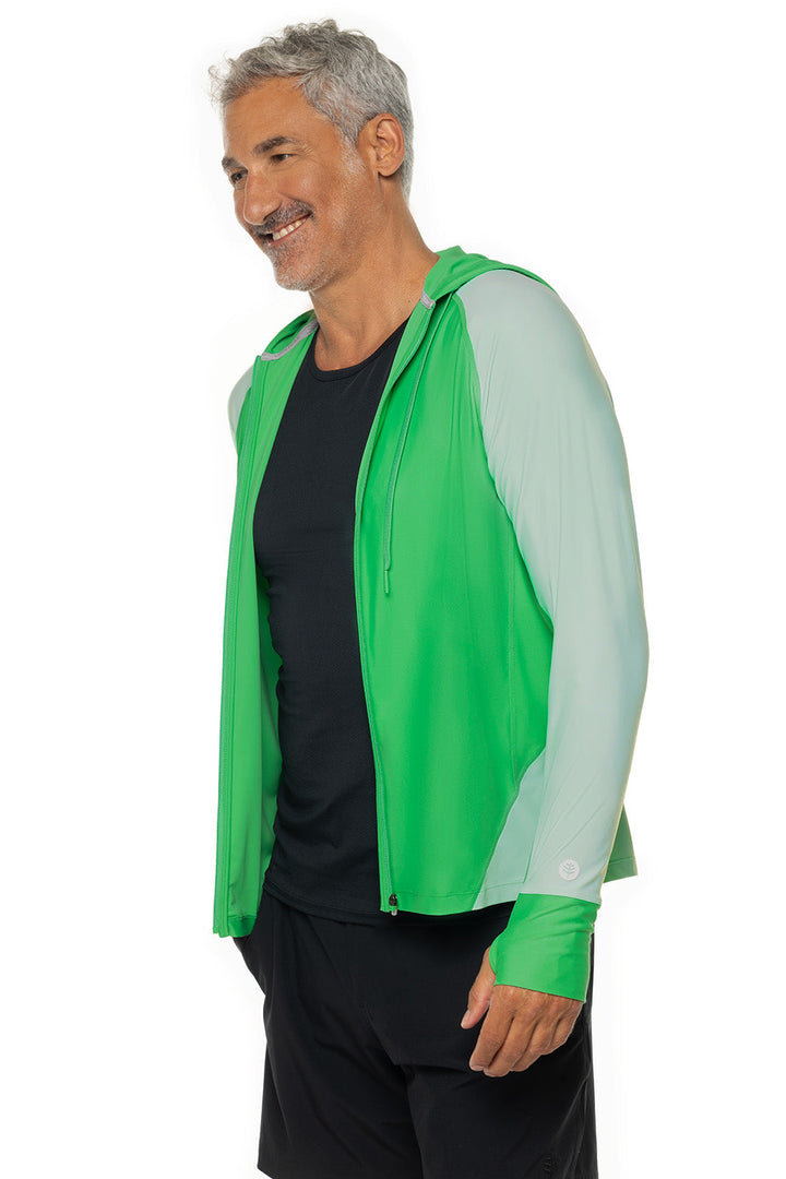 Men's Ocala Swim Hoodie | Green Colorblock