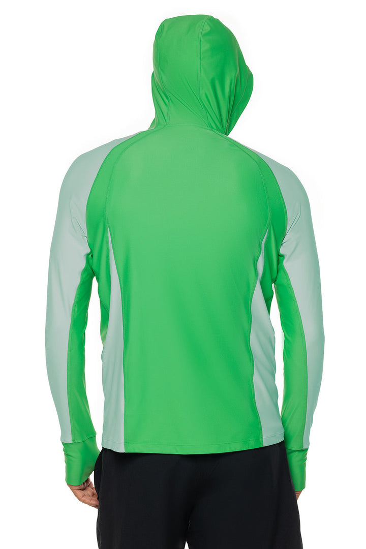 Men's Ocala Swim Hoodie | Green Colorblock