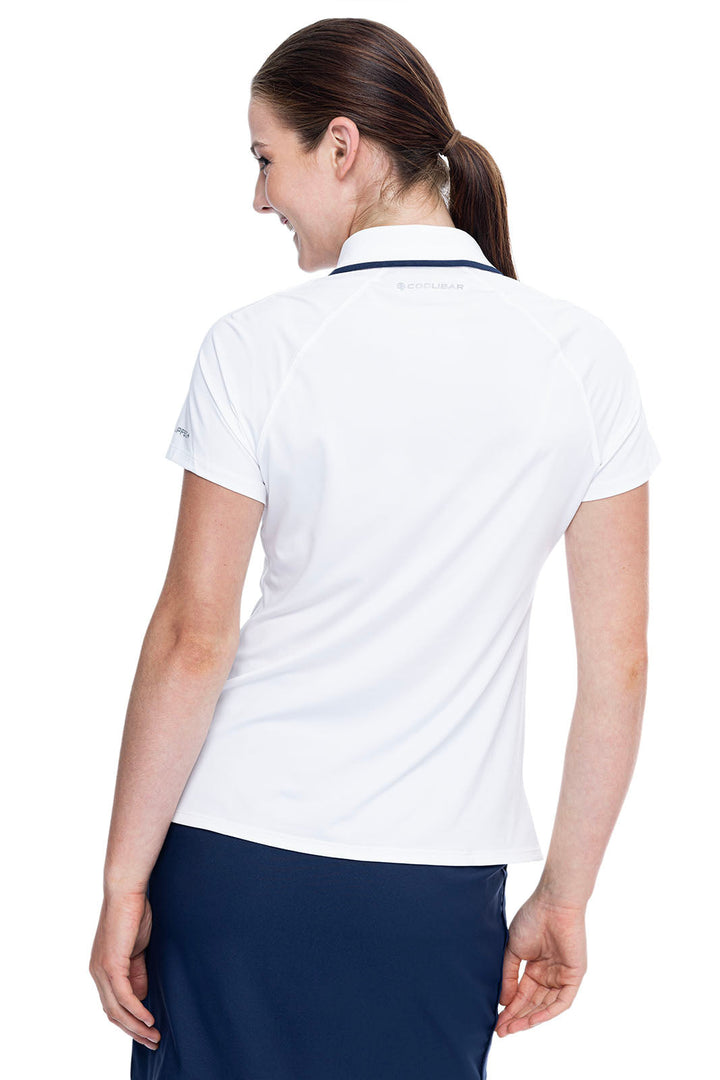 Women's Double Eagle Short Sleeve Golf Polo | White