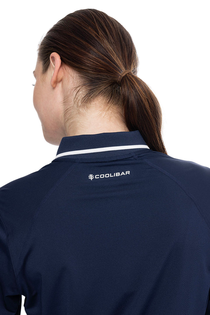 Women's Victory Lap Long Sleeve Golf Polo | Navy