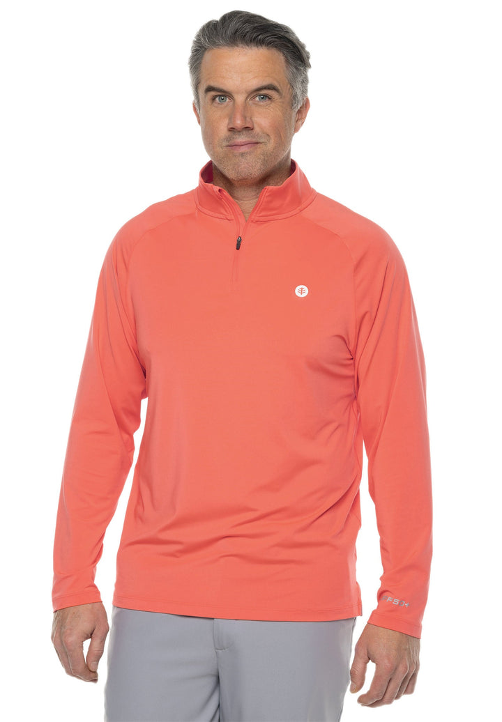 Men's Fairway Golf Pullover | Vivid Coral