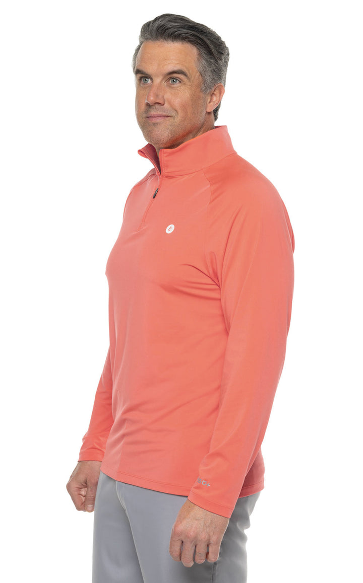 Men's Fairway Golf Pullover | Vivid Coral