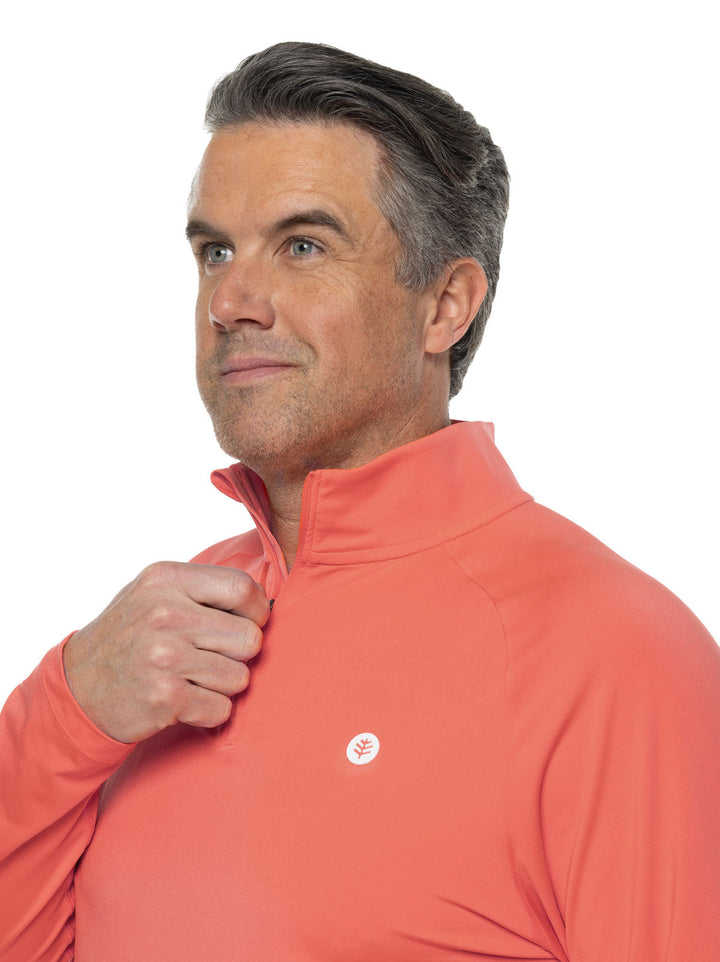 Men's Fairway Golf Pullover | Vivid Coral