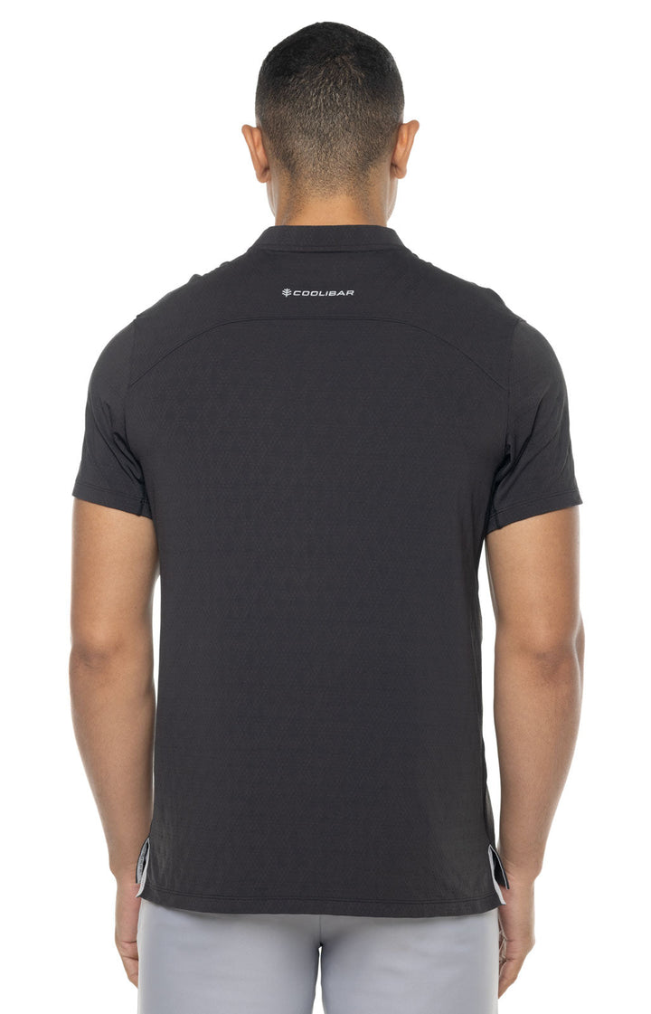 Men's Albatrose Short Sleeve Polo | Black Diamond Jacquard