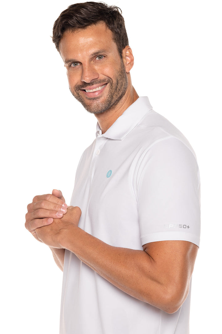 Men's Victory Lap Short Sleeve Golf Polo | White