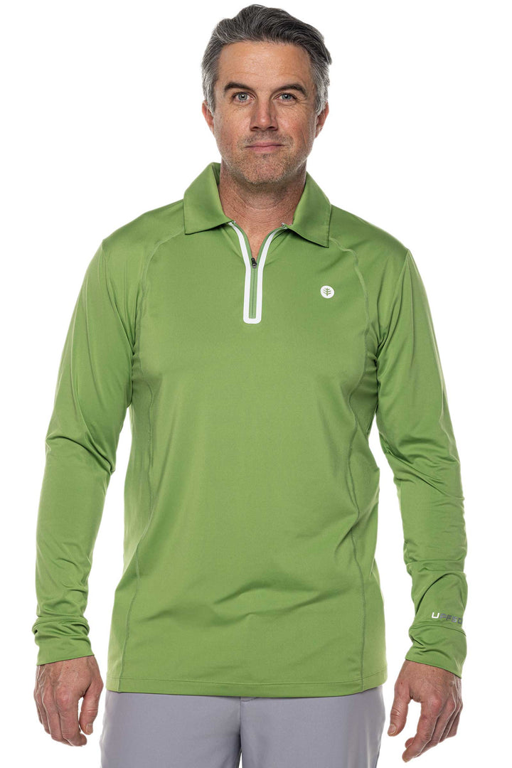 Men's Drive Golf Long Sleeve Polo | Soft Fern