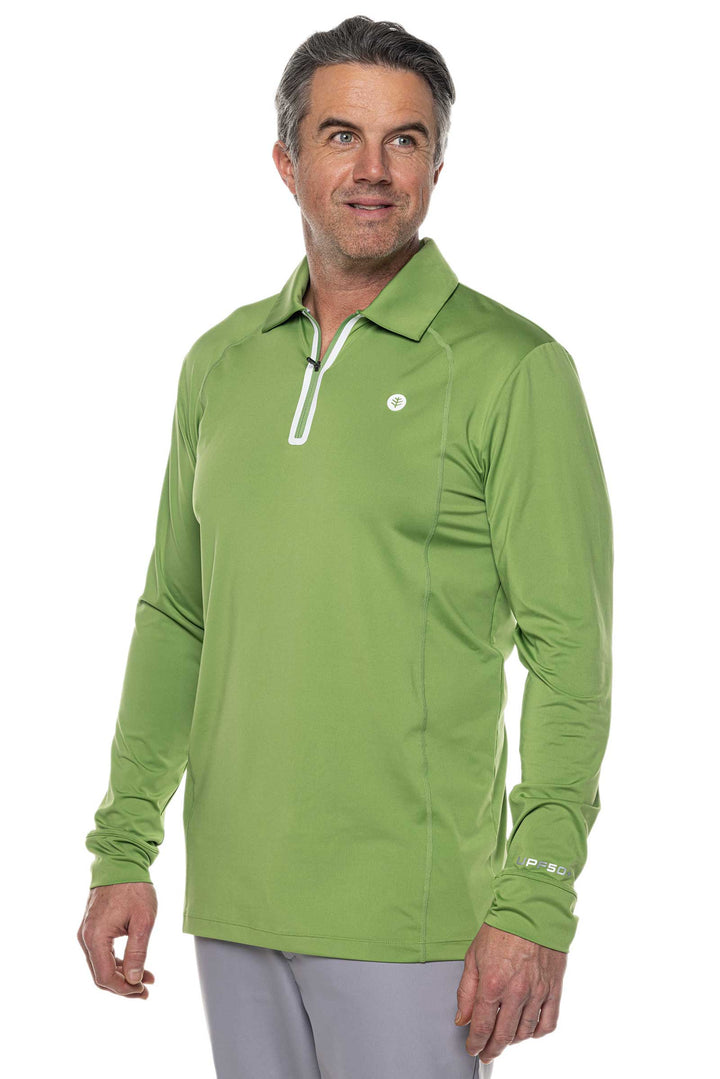 Men's Drive Golf Long Sleeve Polo | Soft Fern