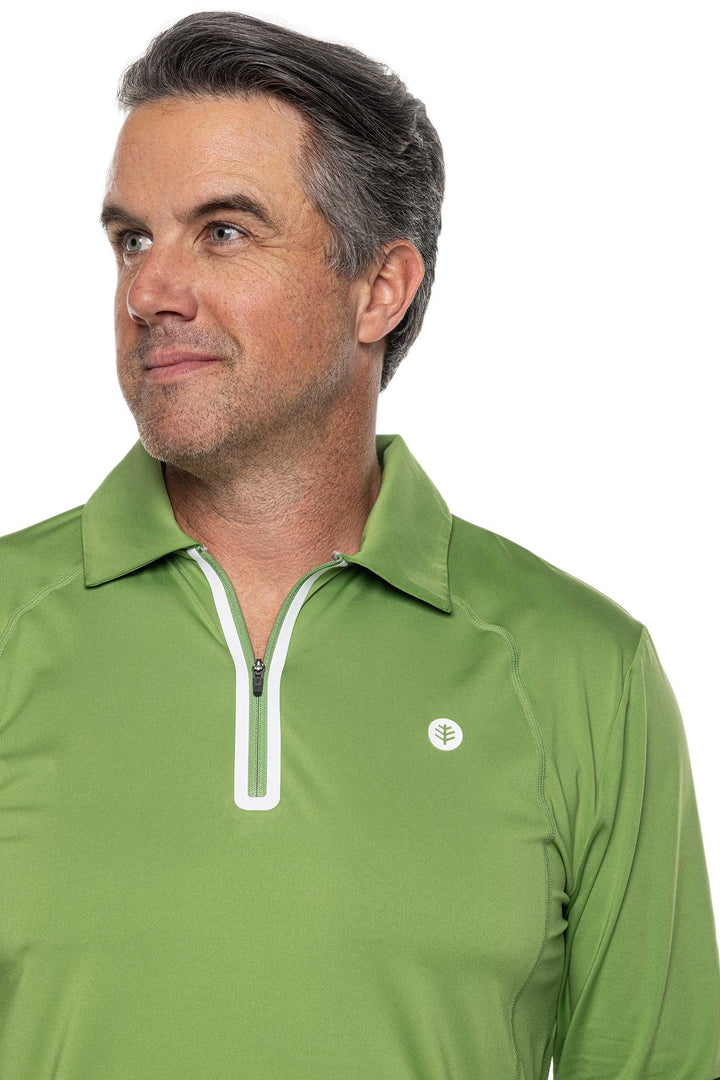 Men's Drive Golf Long Sleeve Polo | Soft Fern