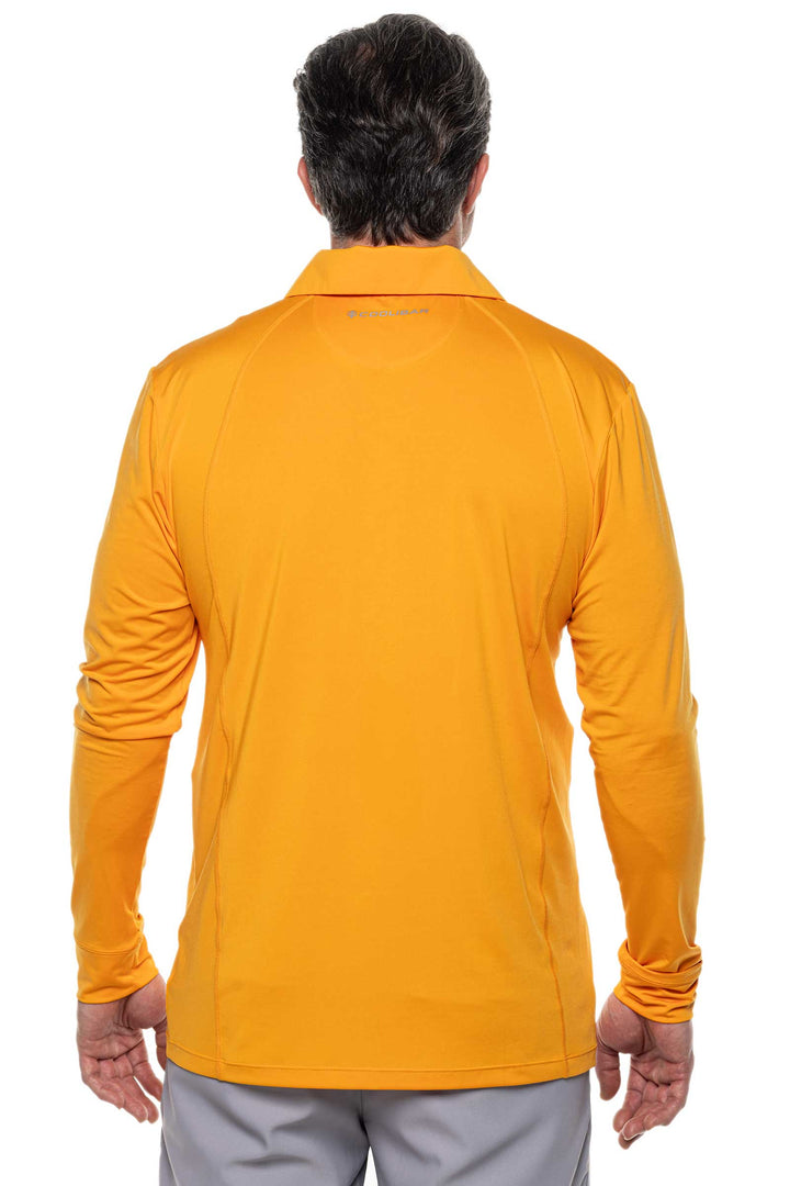 Men's Drive Golf Long Sleeve Polo | Apricot Crush