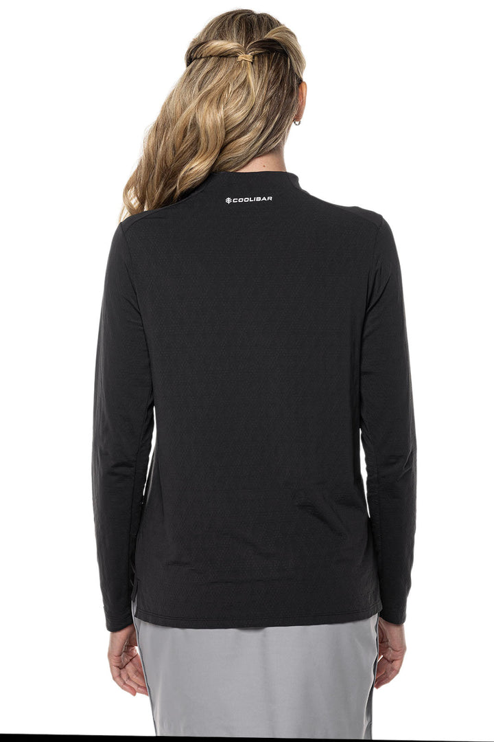 Women's Albatrose Golf Pullover | Black Diamond Jacquard