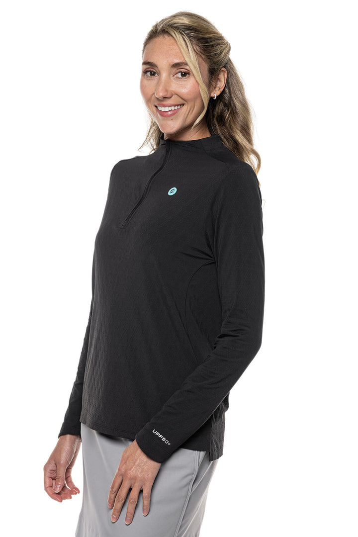 Women's Albatrose Golf Pullover | Black Diamond Jacquard