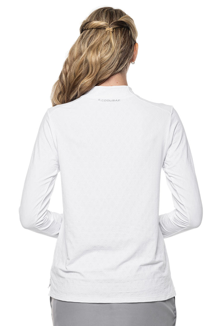 Women's Albatrose Golf Pullover | White Diamond Jacquard