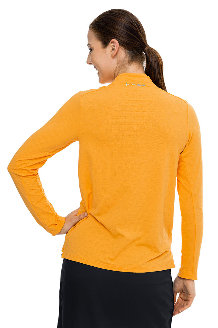 Women's Albatrose Golf Pullover | Apricot Crush Diamond Jacquard