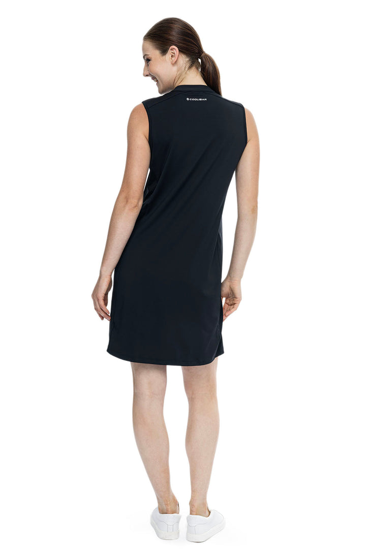 Women's Backspin Golf Sleeveless Dress | Black