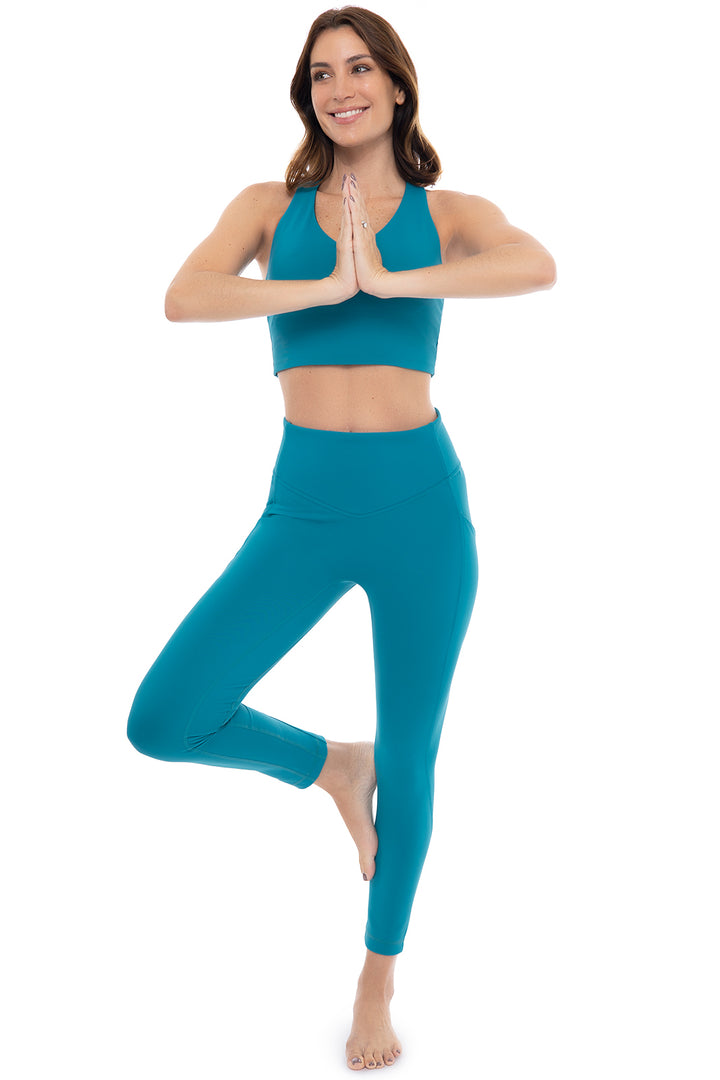 Women's Ananda Legging  | Tahitian Teal