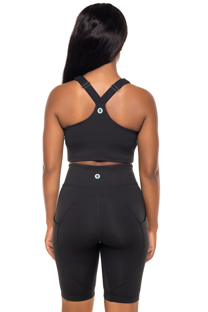 Women's Ananda Long Line Sports Bra | Black