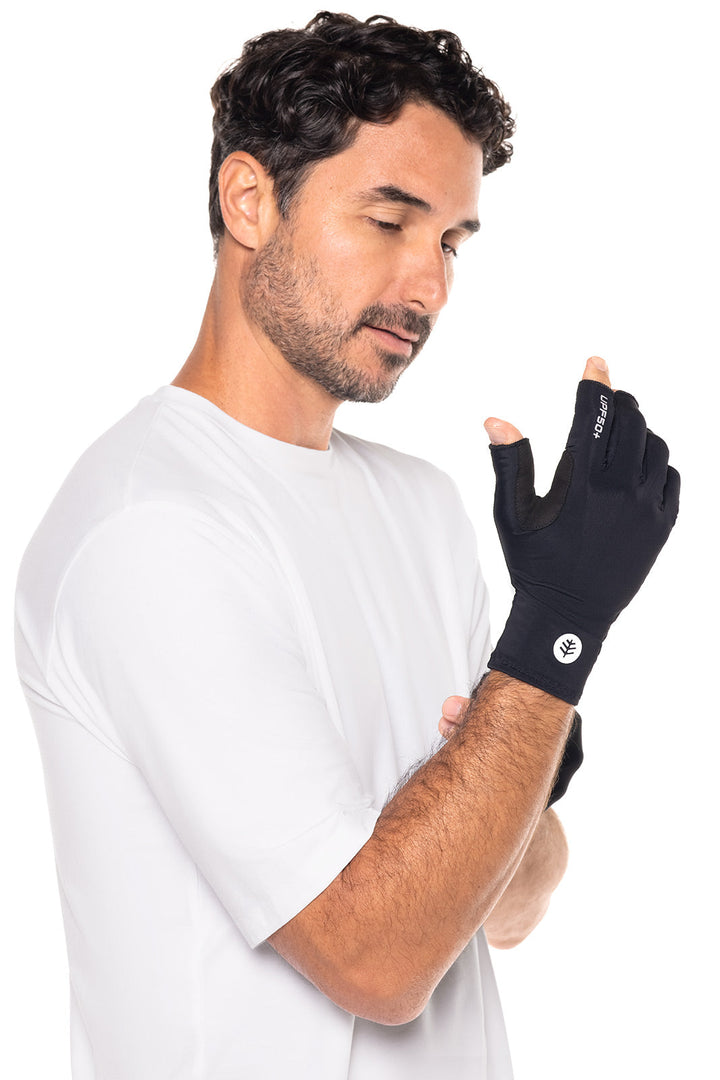 Unisex MaxShield Multi-Sport Fingerless Gloves | Black