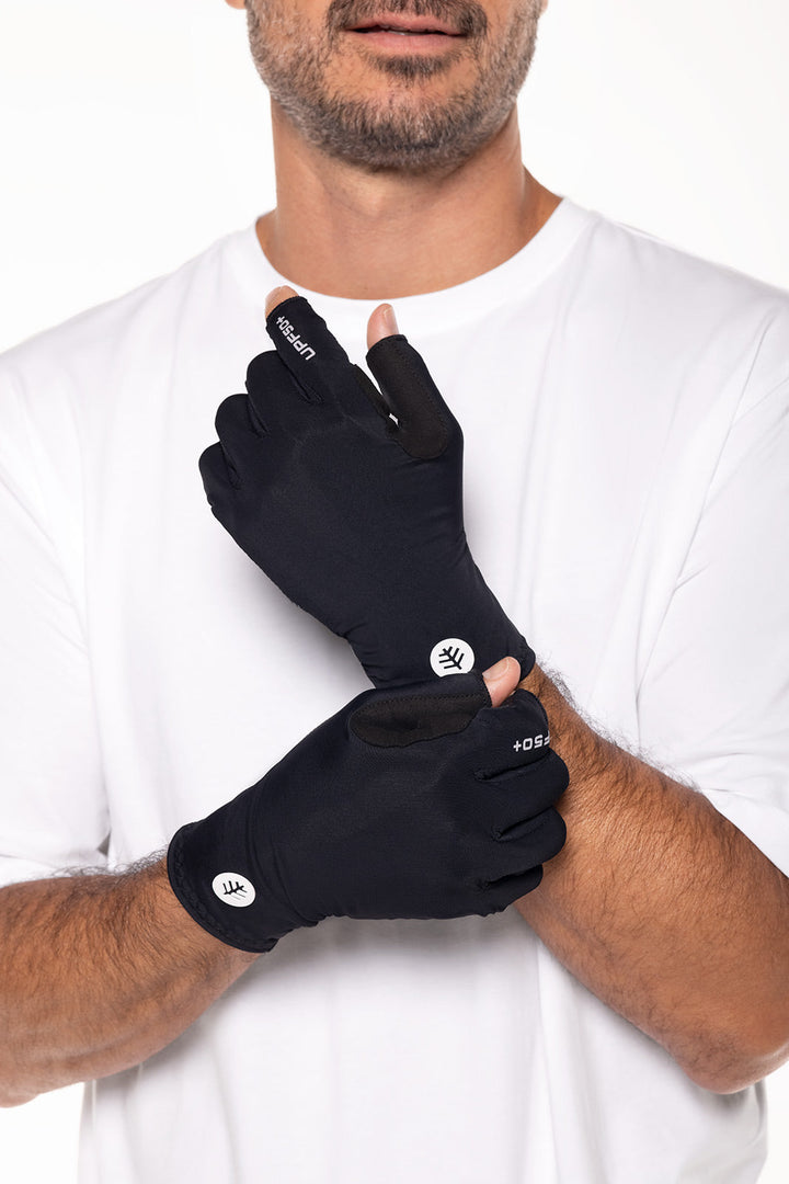 Unisex MaxShield Multi-Sport Fingerless Gloves | Black