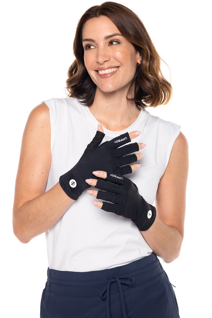 Unisex MaxShield Multi-Sport Fingerless Gloves | Black