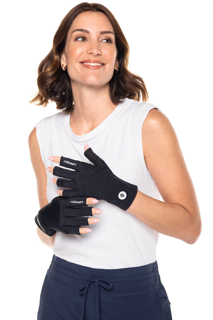 Unisex MaxShield Multi-Sport Fingerless Gloves | Black