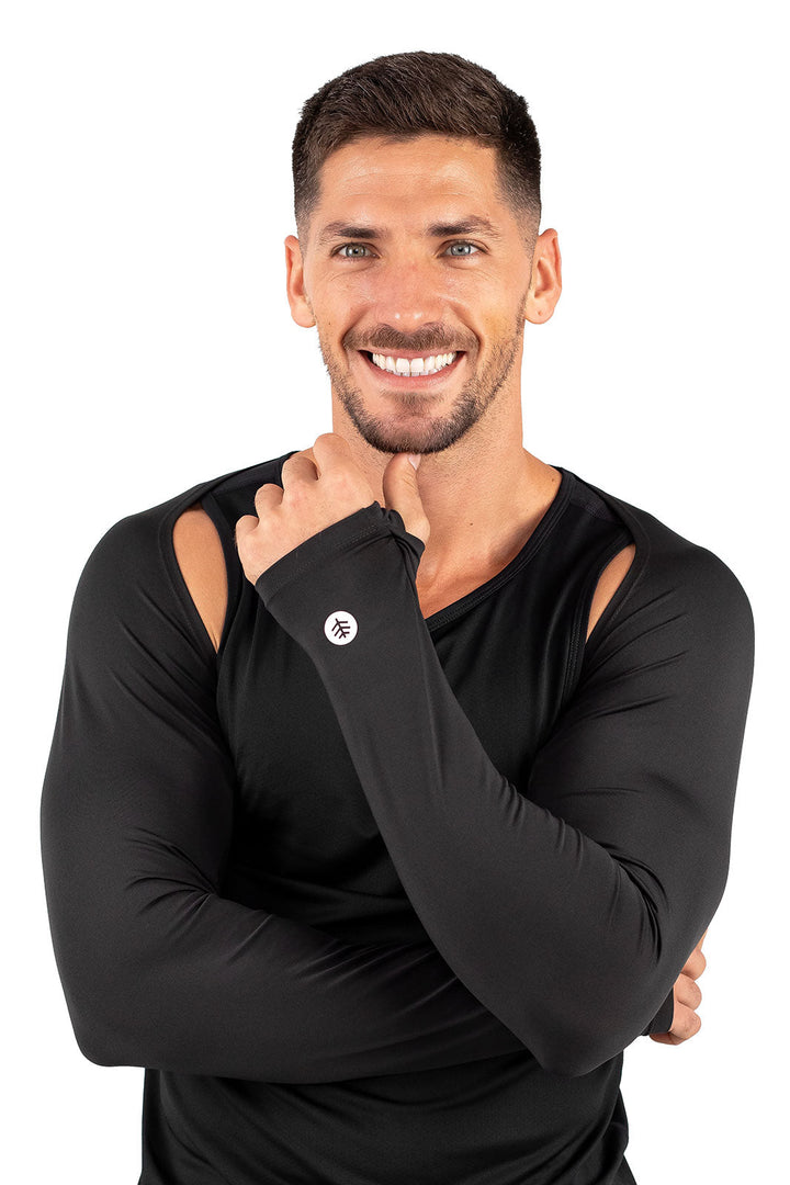 Men's Larix Shoulder Wrap UV Sleeves | Black