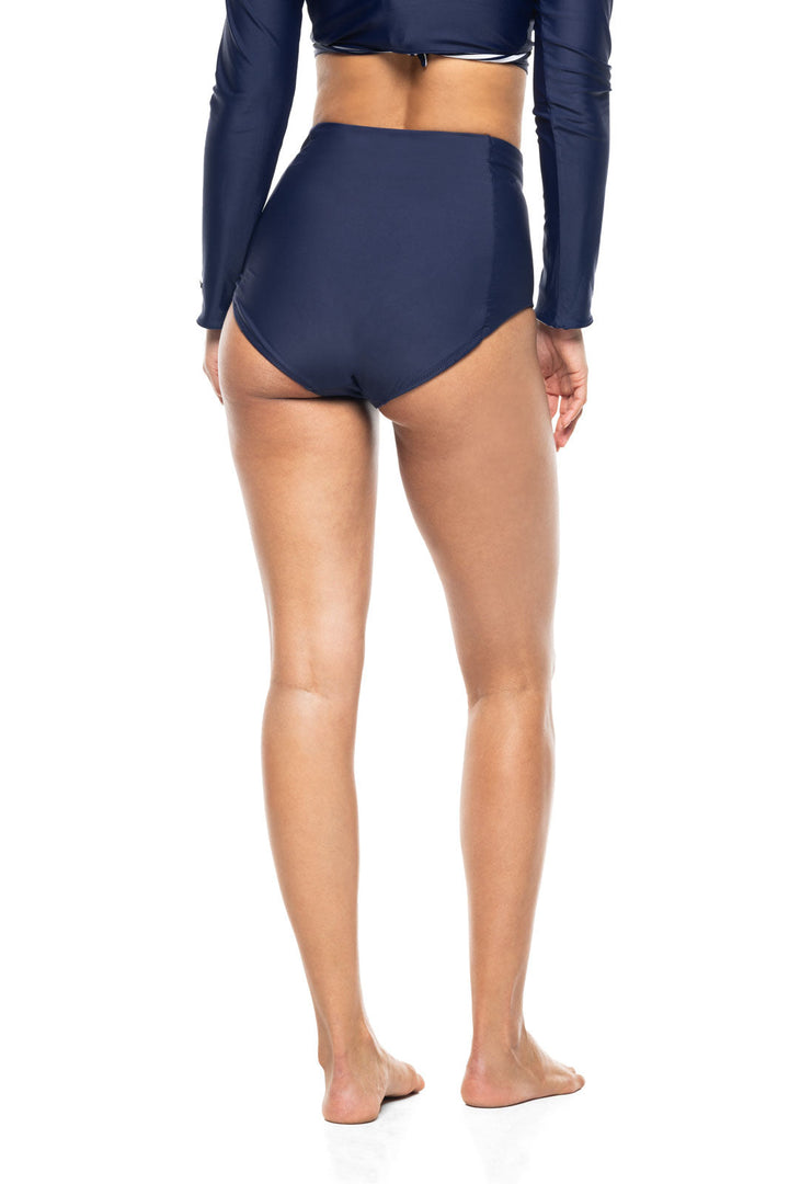 Women's Ocean Sculpt High Rise Bottoms | Navy