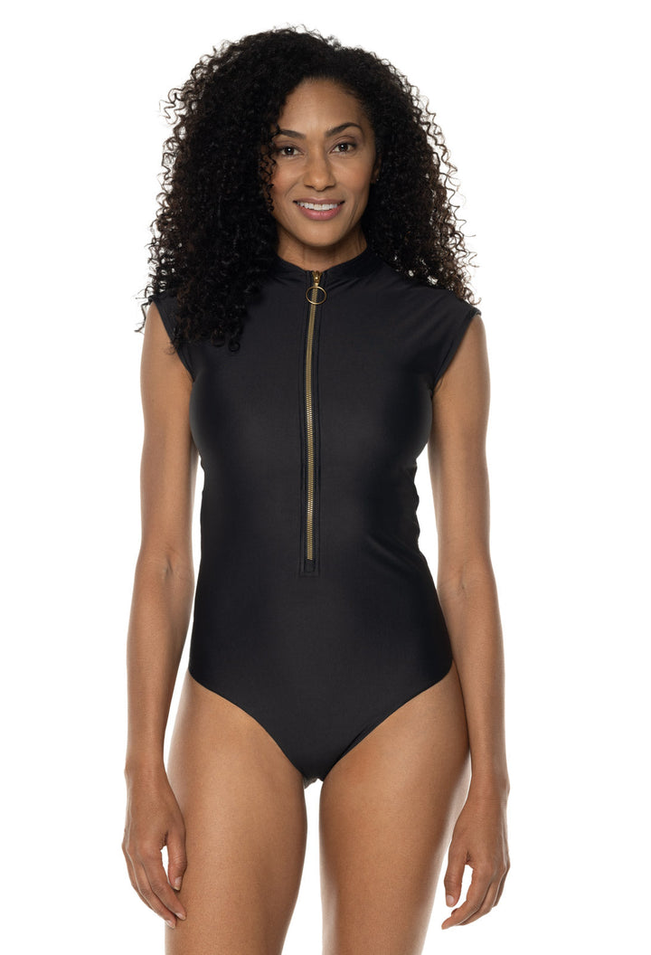 Women's Sweetwater Cap Sleeve One Piece | Black