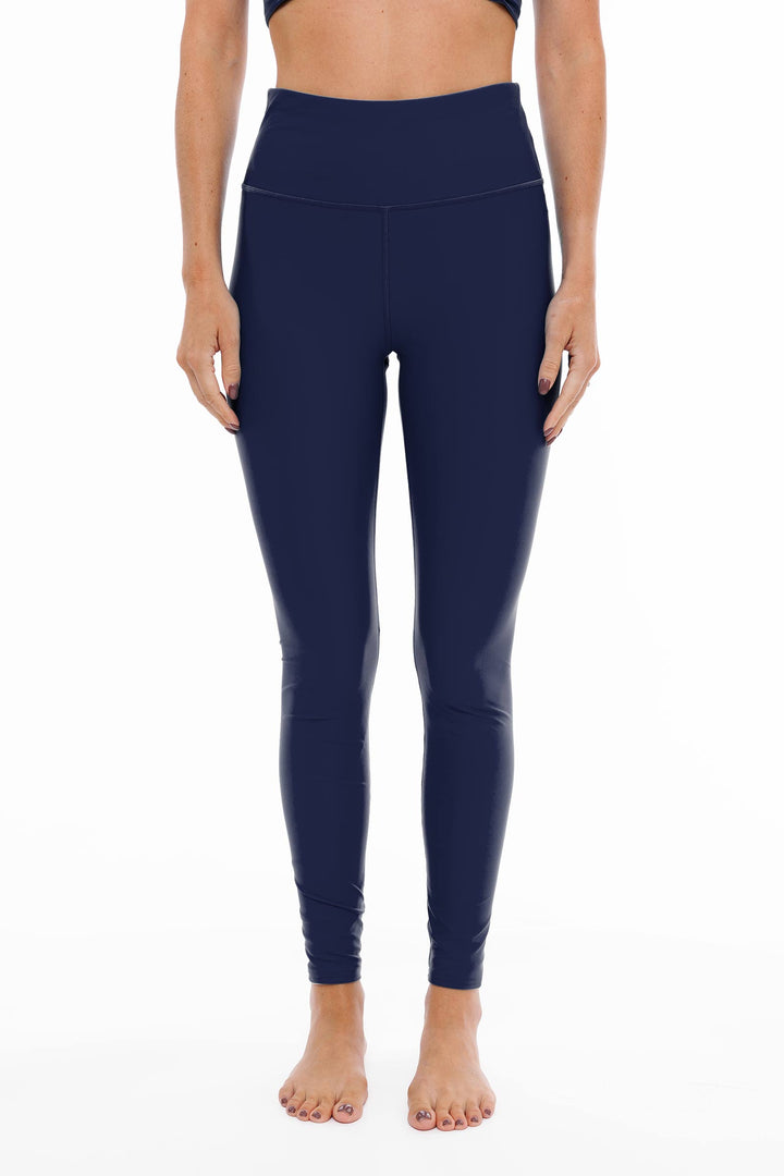 Women's Ocean Sculpt High Rise Swim Legging | Navy