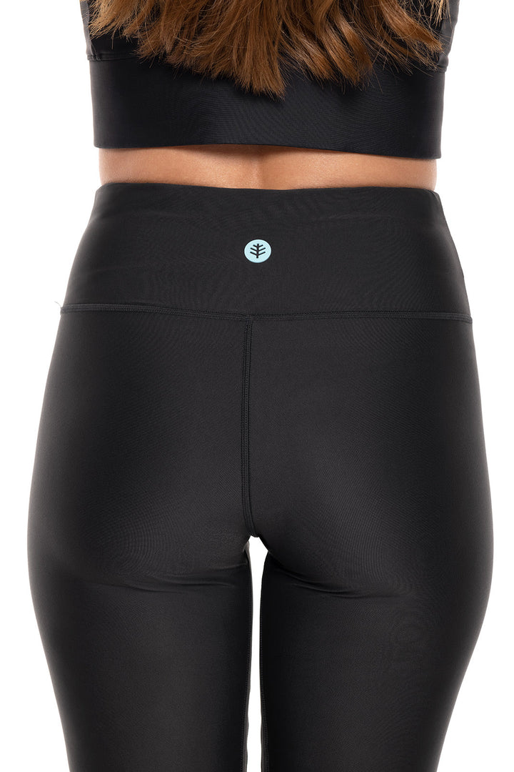 Women's Ocean Sculpt High Rise Swim Capri | Black