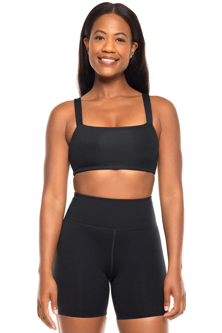 Women's Shavasana Yoga Sports Bra | Black