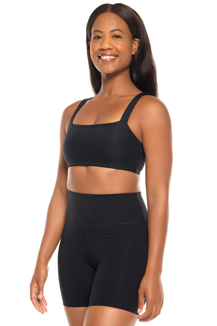 Women's Shavasana Yoga Sports Bra | Black