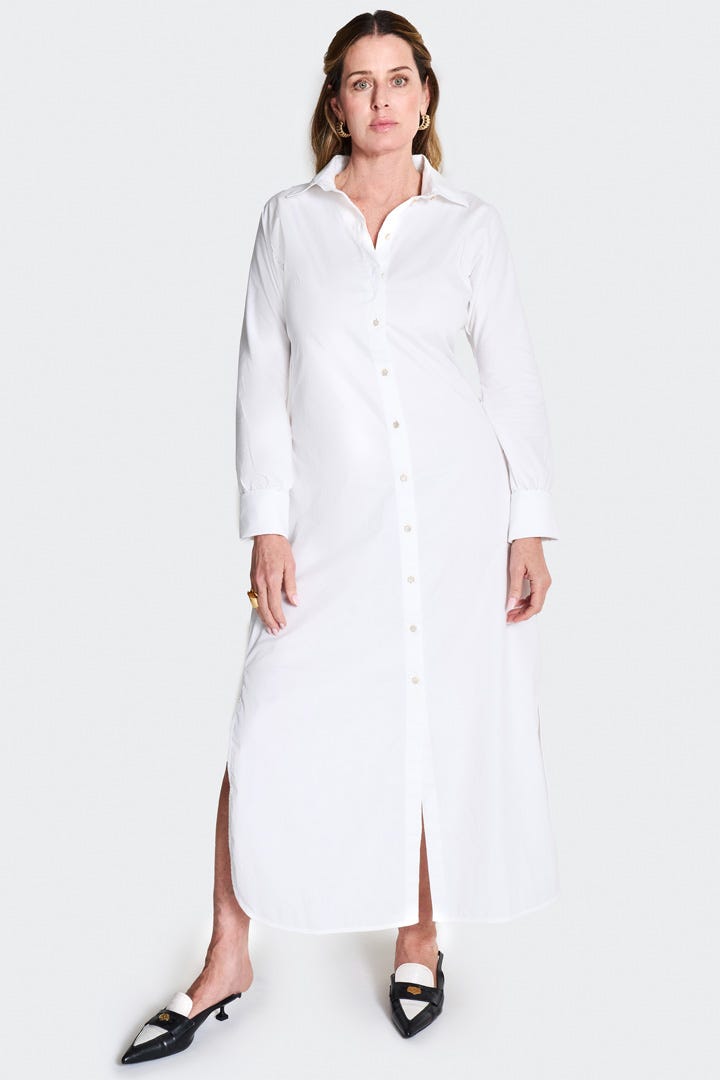 Women's Captiva Shirt Dress | White