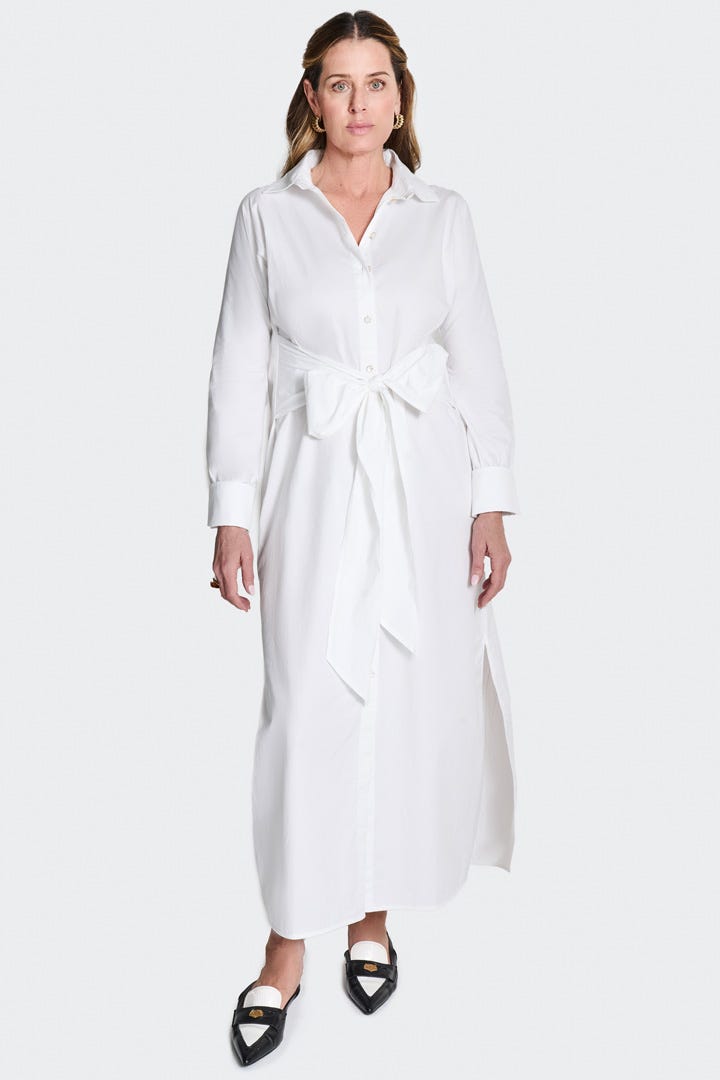 Women's Captiva Shirt Dress | White