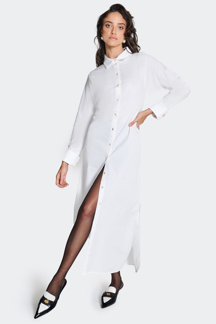 Women's Captiva Shirt Dress | White