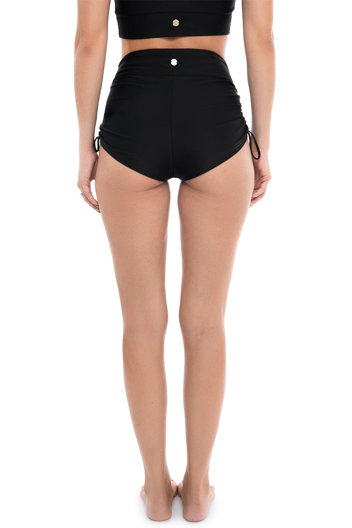 Women's Bayshore Ruched Swim Shorts  | Black