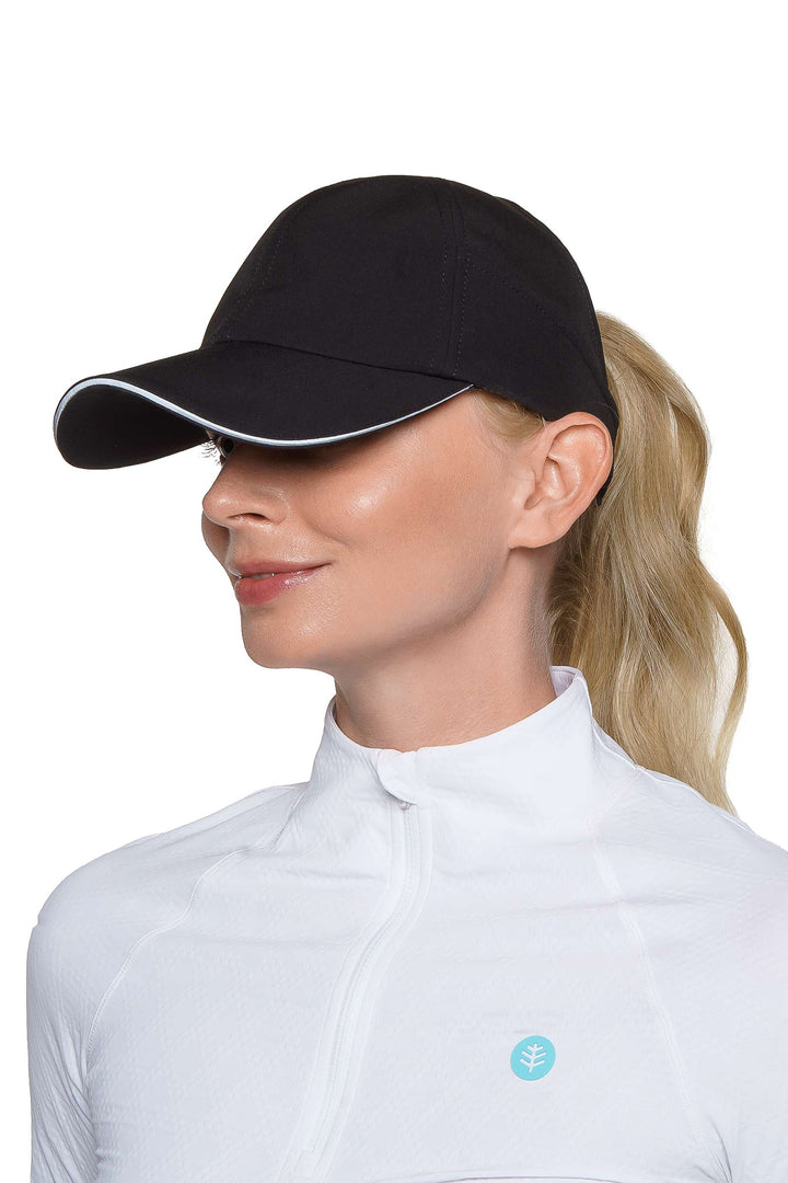 Racket Padel Ponytail Cap | Black