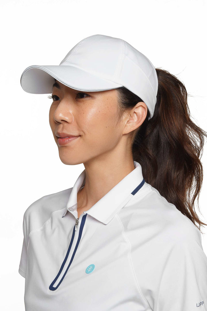 Racket Padel Ponytail Cap | White