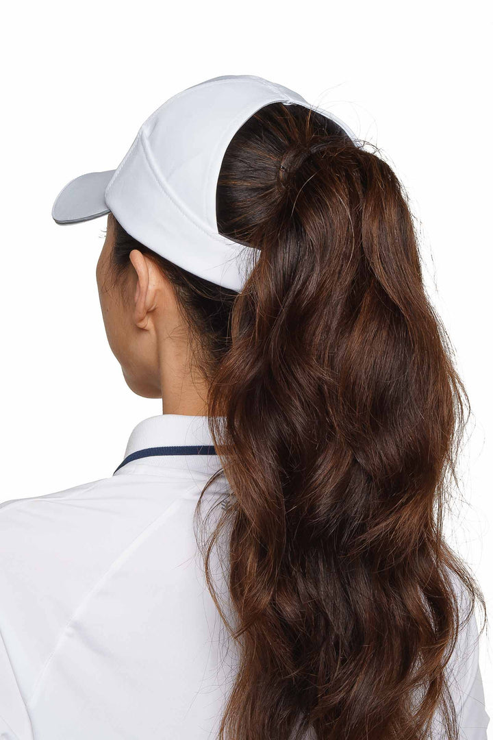 Racket Padel Ponytail Cap | White