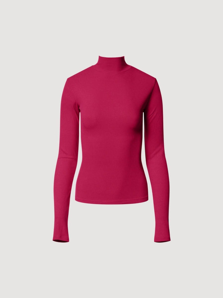 Women's Roule Turtle Neck Top | Magenta