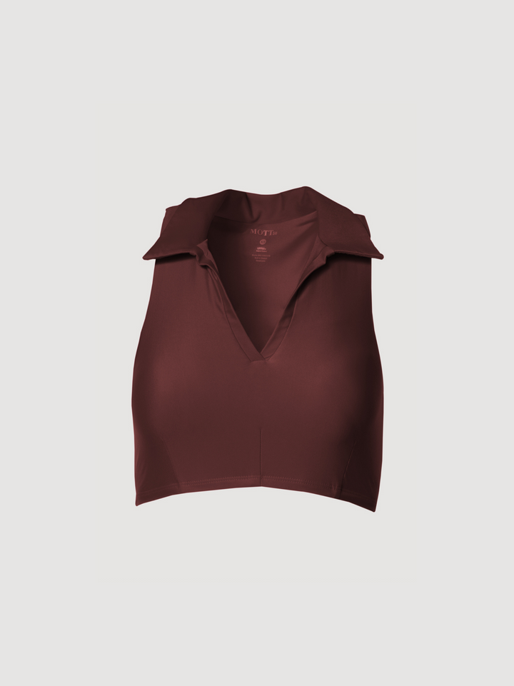 Flaman - Athleisure Top | Espresso