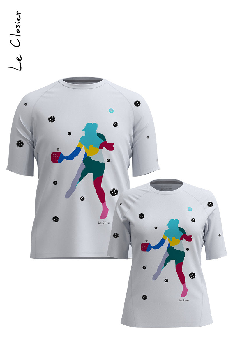 1 of 1 Pickleball Art Canvas + T-shirt by Le Closier