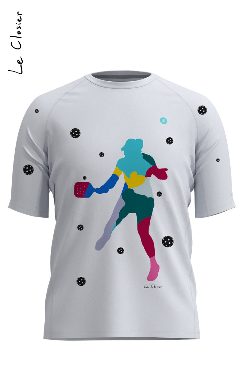 1 of 1 Pickleball Art Canvas + T-shirt by Le Closier