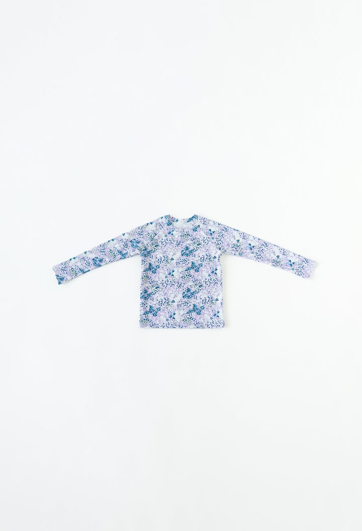 Mini Blake - Kids Long Sleeve Rash Guard - Lavender Fields | Lavender Fields