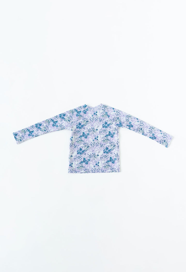 Mini Blake - Kids Long Sleeve Rash Guard - Lavender Fields | Lavender Fields