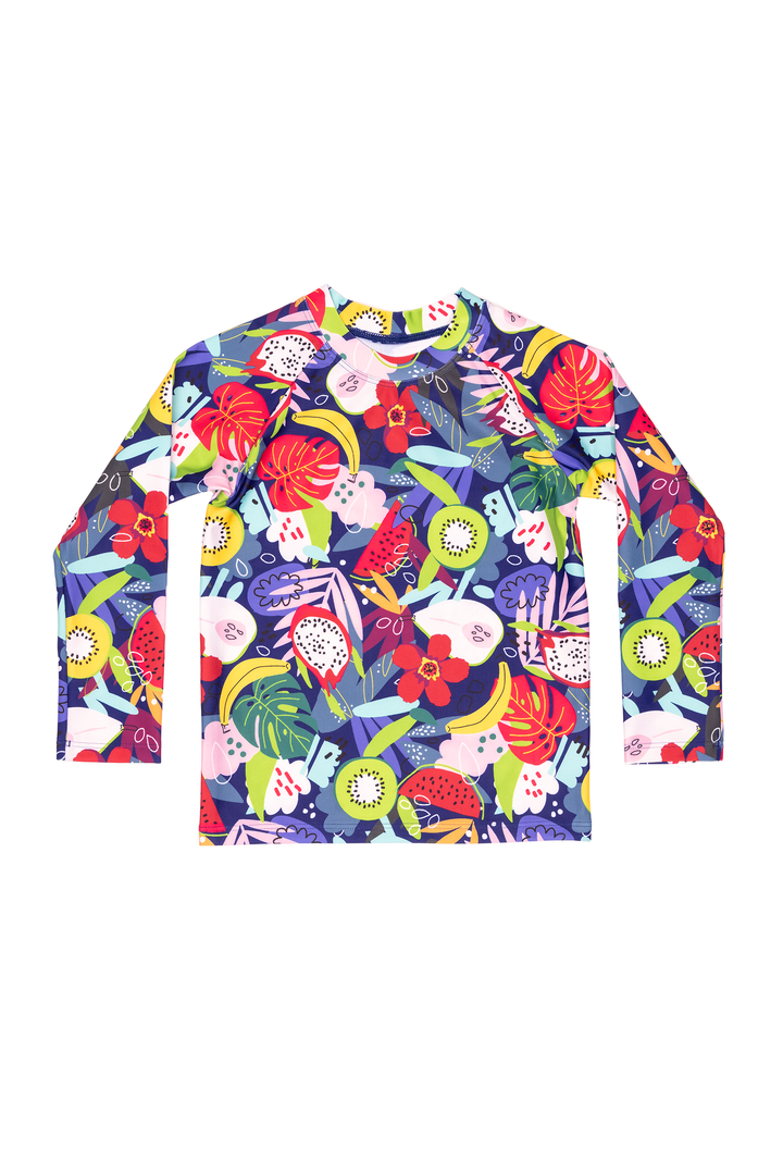 Mini Blake - Kids Long Sleeve Rash Guard - Island Time | Island Time