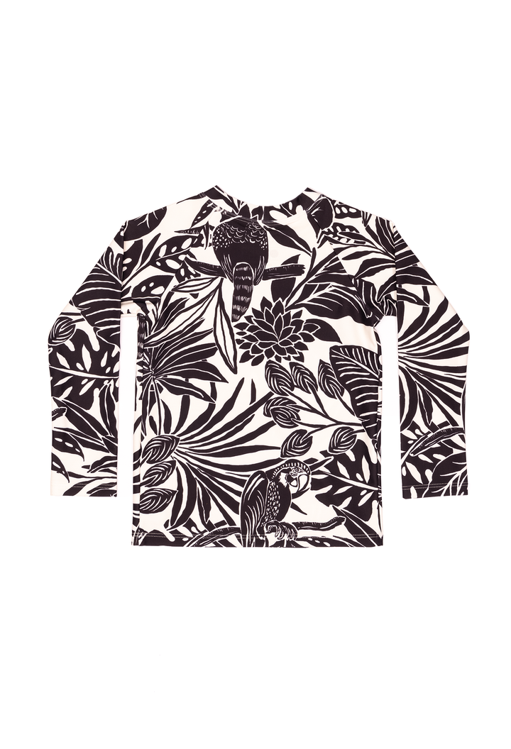 Mini Blake - Kids Long Sleeve Rash Guard - Moonlit Tropics | Moonlit Tropics