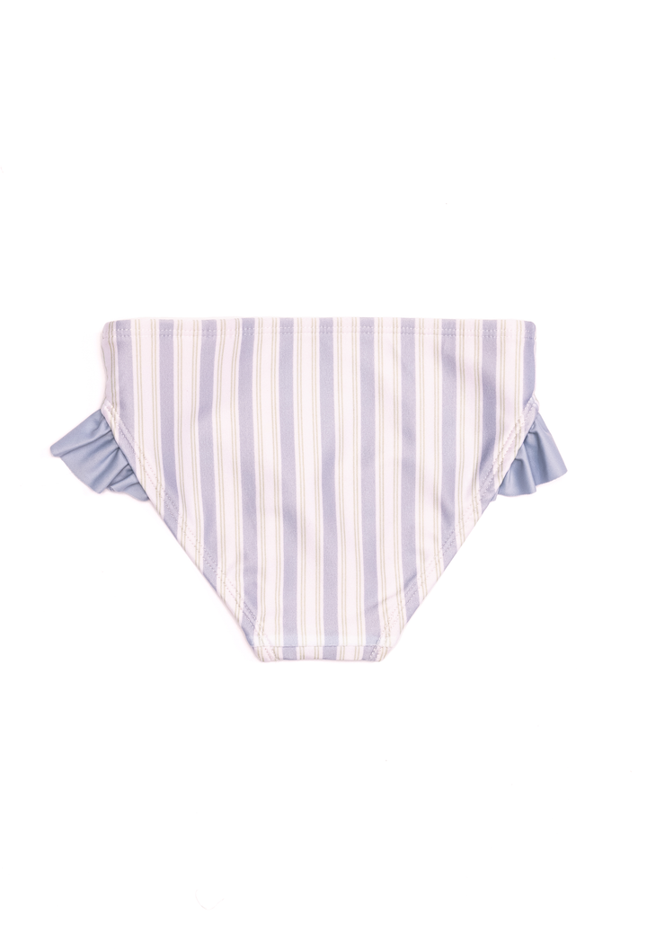 Mini Gemma - Girls Ruffle Swim Bottom - Blue Mist Stripe Blue Mist | Blue Mist Stripe Blue Mist